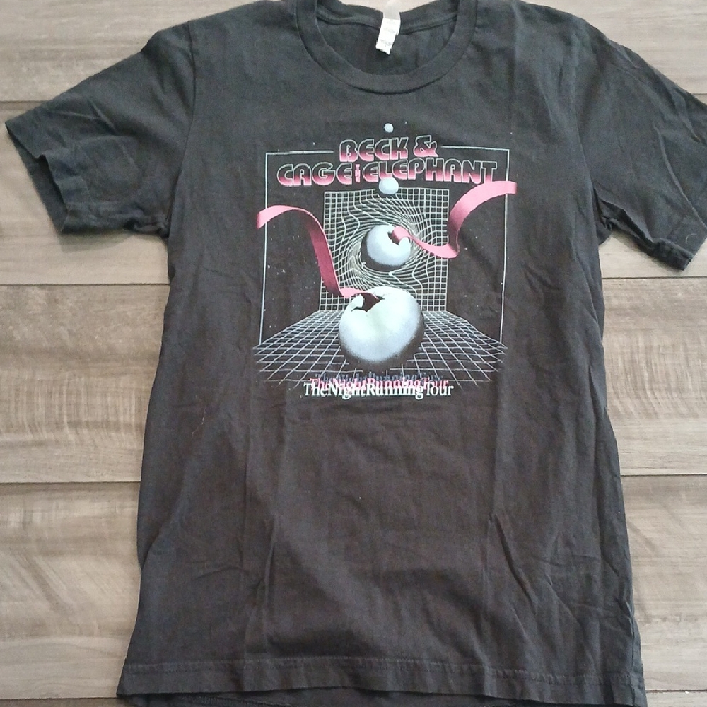 Cage The Elephant Womans Small Black Graphic T-Shirt